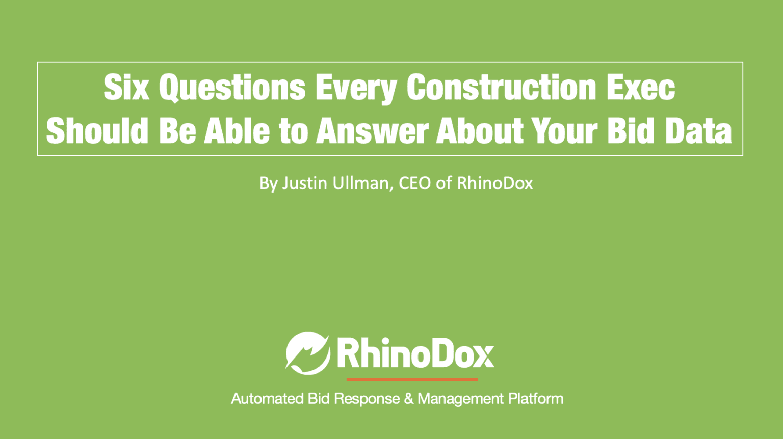 How Construction Subcontractors Can Leverage Bid Data to Lift The Bottom Line